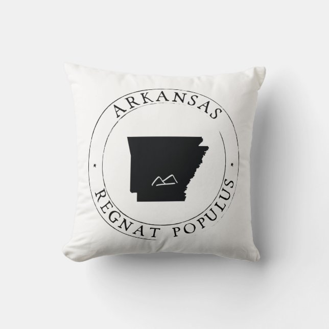 Arkansas Zip Code Pilz Kissen (Vorderseite)