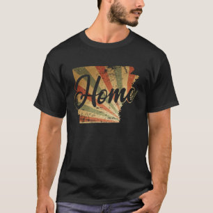Arkansas Zuhause Map Kontur USA T-Shirt