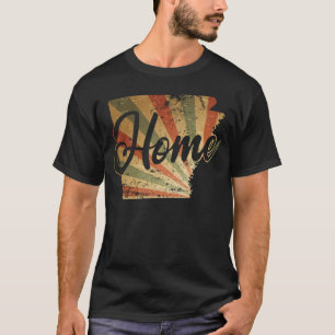 Arkansas Zuhause Map Kontur USA T-Shirt