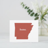 Arkansas Zuhause Red Postkarte (Stehend Vorderseite)