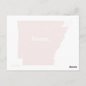 Arkansas Zuhause Red Postkarte (Rückseite)
