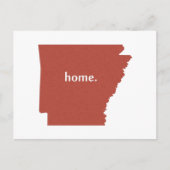 Arkansas Zuhause Red Postkarte (Vorderseite)