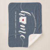 Arkansas Zuhause Staat Personalisiert Sherpadecke (Vorderseite)