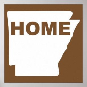 Arkansas Zuhause weg vom Staat Poster-Zeichen Poster