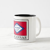 Arkansas Zweifarbige Tasse (VorderseiteRechts)