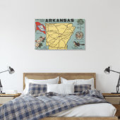 ArkansasGroße BuchstabenszenenArkansas 2 Leinwanddruck (Insitu (Schlafzimmer))