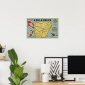 ArkansasGroße BuchstabenszenenArkansas Poster (Heimbüro)