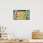 ArkansasGroße BuchstabenszenenArkansas Poster (Küche)