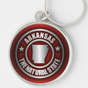 "Arkansasstahl" Schlüsselanhänger (rot)