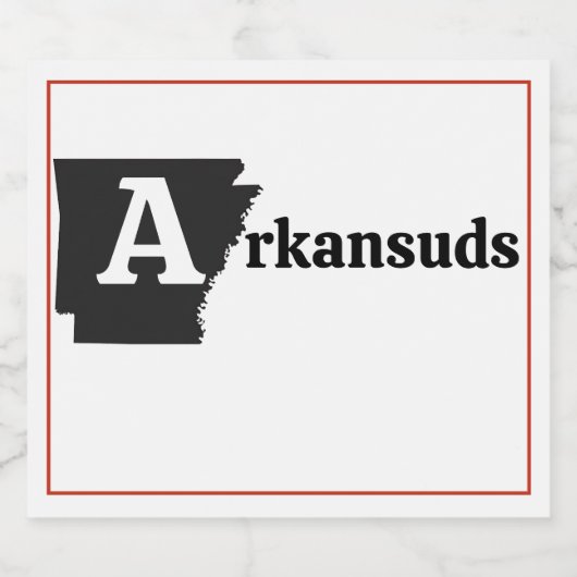 Arkansuds Bierflaschenetikett (Einzelnes Label)