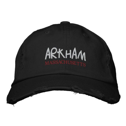 Arkham Baseball Cap Bestickte Kappe (Vorderseite)