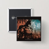 Arkham City Batman gemischte Medien Button (Vorne & Hinten)