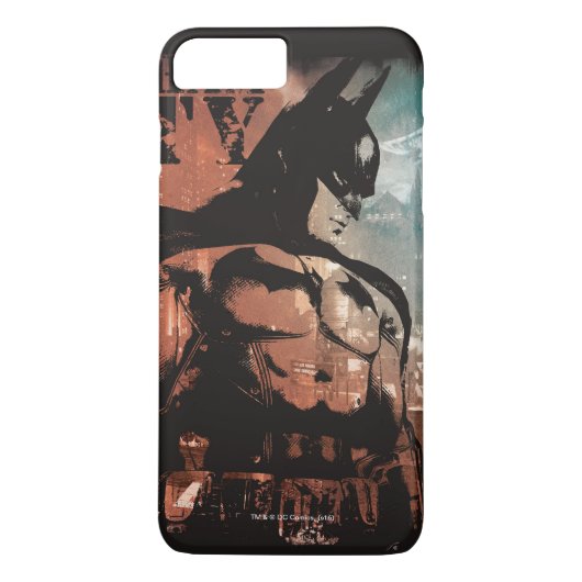 Arkham City Batman gemischte Medien Case-Mate iPhone Hülle (Rückseite)