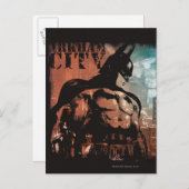 Arkham City Batman gemischte Medien Postkarte (Vorne/Hinten)