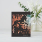 Arkham City Batman gemischte Medien Postkarte (Stehend Vorderseite)
