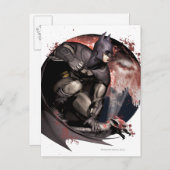 Arkham City Batman Moon Postkarte (Vorne/Hinten)