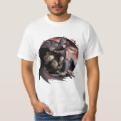 Arkham City Batman Moon T-Shirt (Vorderseite)