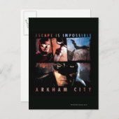 Arkham City Escape ist unmöglich Postkarte (Vorne/Hinten)