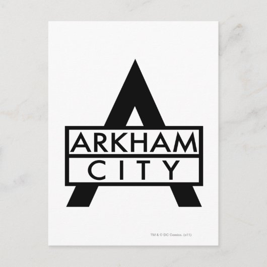 Arkham City Icon Postkarte (Vorderseite)