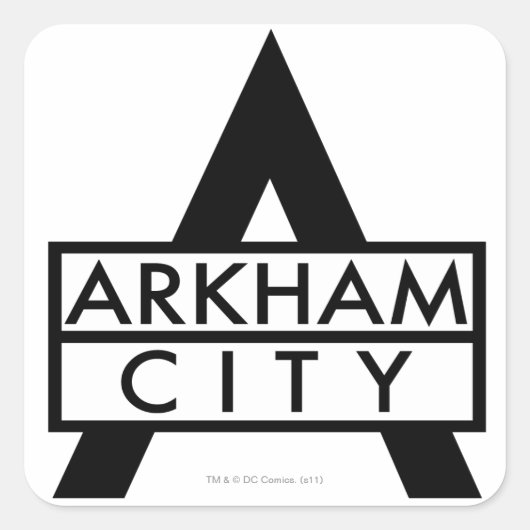 Arkham City Icon Quadratischer Aufkleber (Vorderseite)