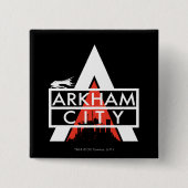 Arkham City Logo weiß Button (Vorderseite)