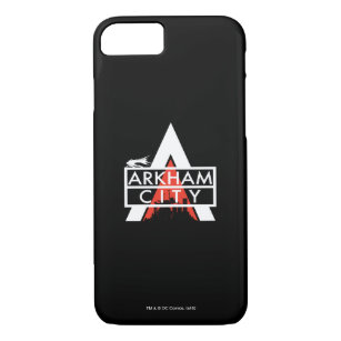 Arkham City Logo weiß iPhone 8/7 Hülle