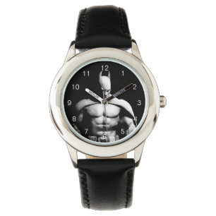 Arkham City Schwarz-Weiß-Pose Batman Armbanduhr