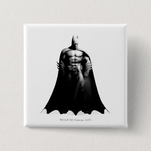 Arkham City   Schwarz-Weiß-Pose Batman Button