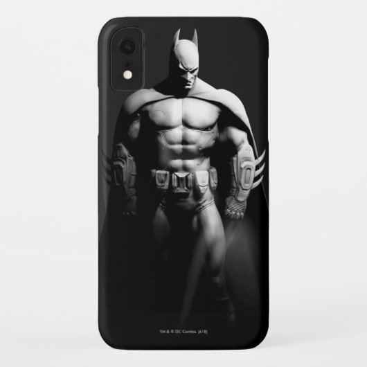 Arkham City | Schwarz-Weiß-Pose Batman Case-Mate iPhone Hülle (Rückseite)