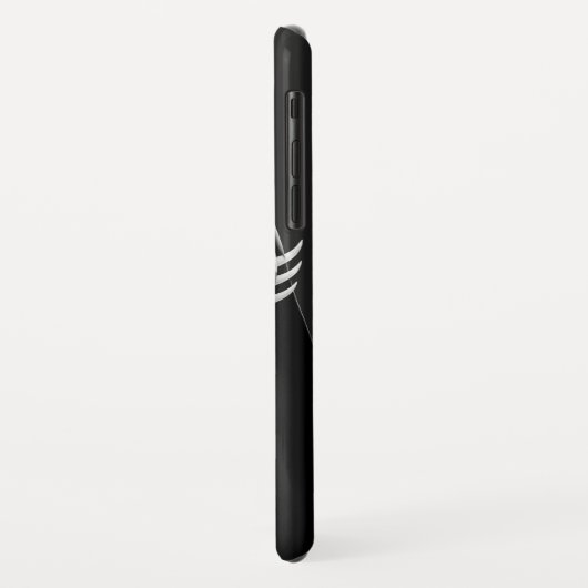 Arkham City | Schwarz-Weiß-Pose Batman Case-Mate iPhone Hülle (Hinten/Links)