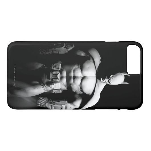 Arkham City | Schwarz-Weiß-Pose Batman Case-Mate iPhone Hülle (Rückseite (Horizontal))