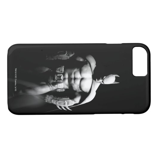Arkham City | Schwarz-Weiß-Pose Batman Case-Mate iPhone Hülle (Rückseite (Horizontal))