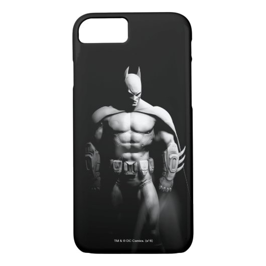 Arkham City | Schwarz-Weiß-Pose Batman Case-Mate iPhone Hülle (Rückseite)
