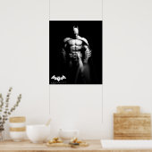 Arkham City | Schwarz-Weiß-Pose Batman Poster (Küche)