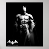 Arkham City | Schwarz-Weiß-Pose Batman Poster (Vorne)
