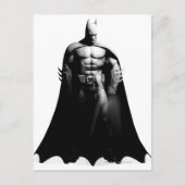 Arkham City | Schwarz-Weiß-Pose Batman Postkarte (Vorderseite)