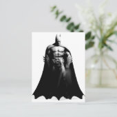 Arkham City | Schwarz-Weiß-Pose Batman Postkarte (Stehend Vorderseite)