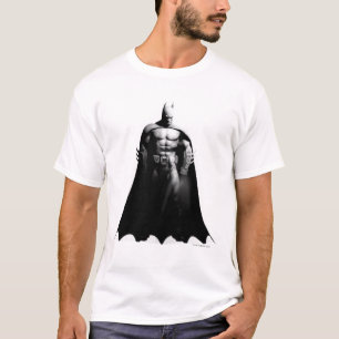 Arkham City   Schwarz-Weiß-Pose Batman T-Shirt