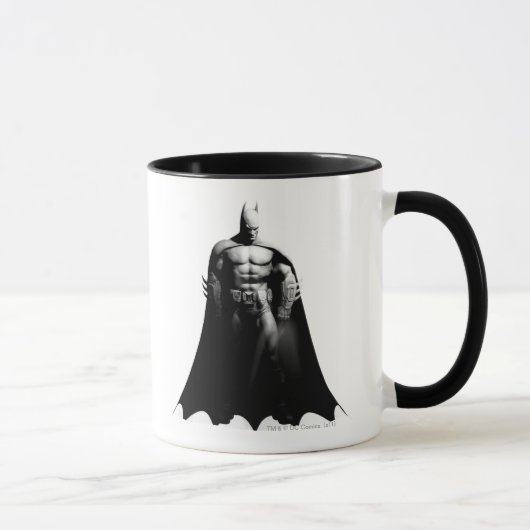 Arkham City | Schwarz-Weiß-Pose Batman Tasse (Rechts)
