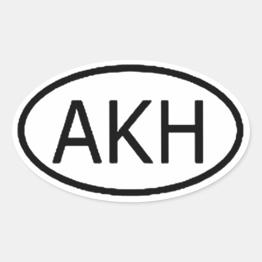 Arkham Ovaler Aufkleber (Vorderseite)