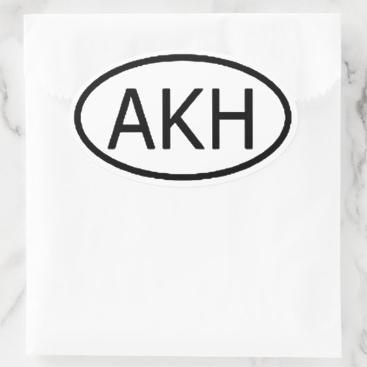 Arkham Ovaler Aufkleber (Tasche)