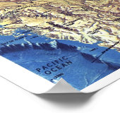 " Arktis: 1971 Die Arktis OZEAN FLOOR Karte ... Poster (Ecke)