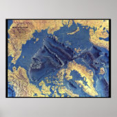 "Arktis: 1971/heute - 3d Meeresgrund Karte ...  Po Poster (Vorne)