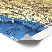 " Arktis: 1971 - Ocean SeaFloor Karte ... Poster (Ecke)