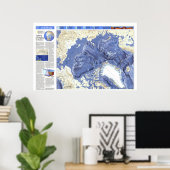 " Arktis: 1990/heute - Detaillierte Ocean Floor Ka Poster (Heimbüro)
