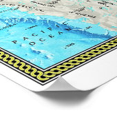 " Arktis: 2005/heute - OCEAN FLOOR Karte ... Poster (Ecke)