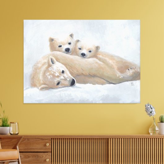 Arktis Leinwanddruck (Insitu (Wohnzimmer))