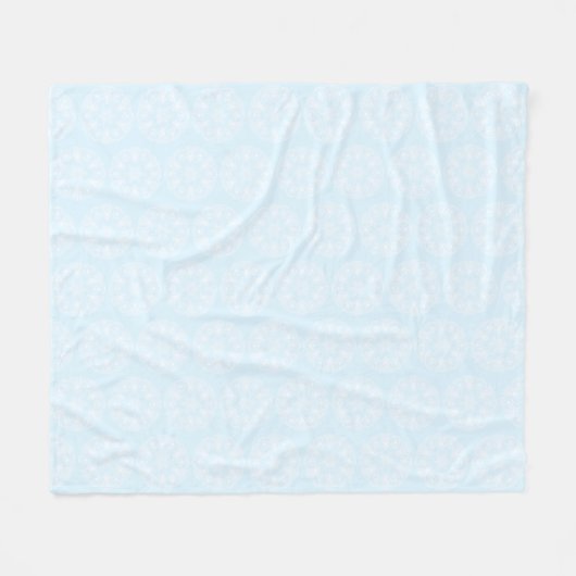 Arktis Mandala Fleecedecke (Vorderseite (Horizontal))