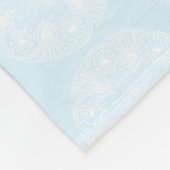 Arktis Mandala Fleecedecke (Ecke)