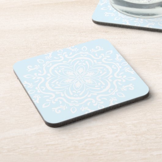 Arktis Mandala Getränkeuntersetzer (Linke Seite)